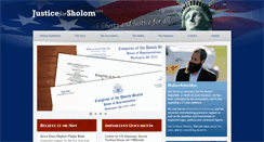 Desktop Screenshot of justiceforsholom.org